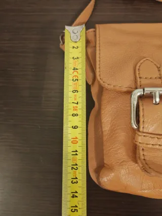 Piccola borsetta tracolla beige/marrone