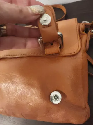 Piccola borsetta tracolla beige/marrone