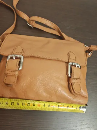 Piccola borsetta tracolla beige/marrone