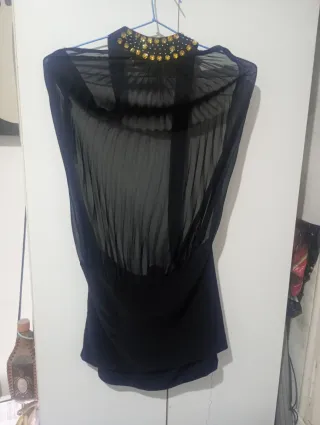 Vestido fiesta negro talla L