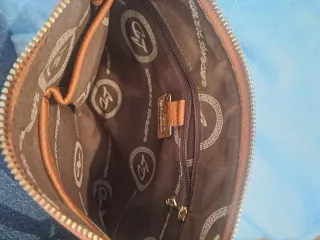 Bolso Cartera marrón polipiel a estrenar