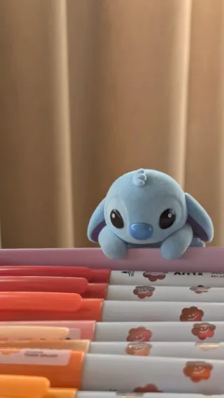 Disney Stitch Flocked Climbing Figurine