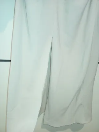 Vestido midi Zara beige