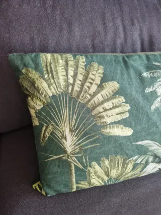 Cojín decorativo verde 30x50