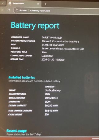 Microsoft Surface Pro 8 + Funda viaje