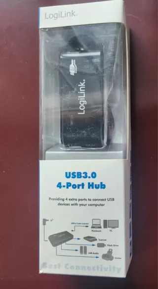 LogiLink Hub 4 Puertos USB 2.0 + Fuente