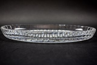 Oliera e acetiera cristallo Boemia con vassoio