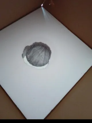 Lámpara de techo moderna plateada