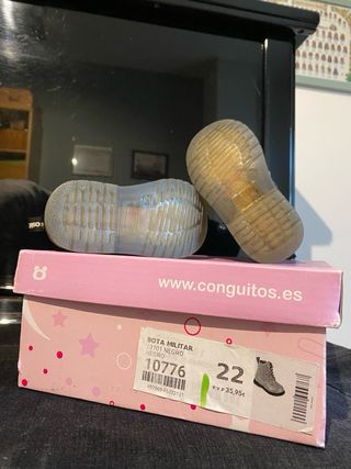 Botas Osito Conguitos Charol Negras