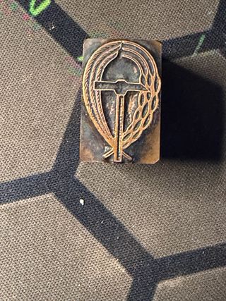 Cliché de imprenta antiguo