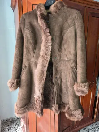 Chaqueta de piel real para mujer