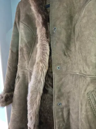 Chaqueta de piel real para mujer