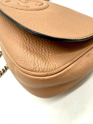 Borsa Gucci Soho Flap Marrone Dorato