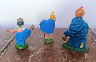 Lotto figure presepe vintage plastica italiane
