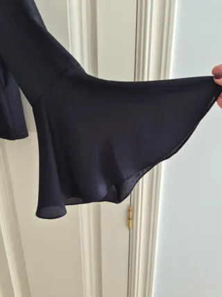 Camisa azul de fiesta