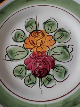 Piatto in ceramica Solimene decorato