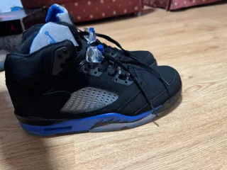 Jordan 5 Retro Negro Azul Talla 42