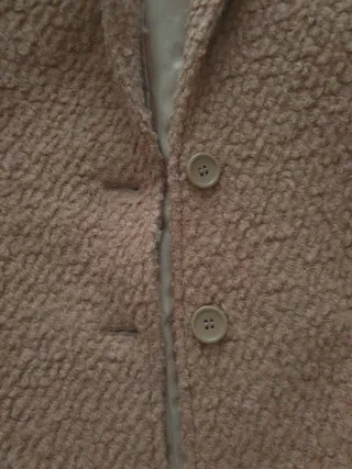 Abrigo paño marrón