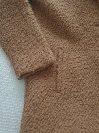 Abrigo paño marrón