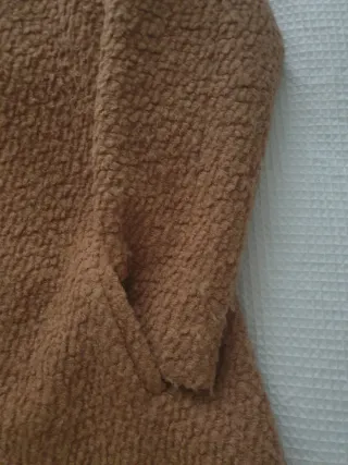 Abrigo paño marrón