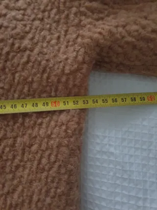 Abrigo paño marrón