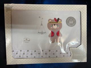 Sábanas Cuna Interbaby Tipi Oso Blanco