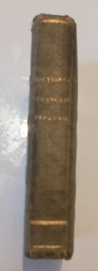 ANTICO dizionario portatile Francese-Spagnolo 1843