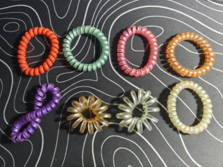 Pack 8 Gomas/Pulseras Espiral Colores
