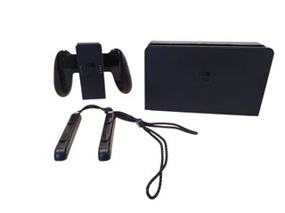 CONSOLA NINTENDO SWITCH OLED 64GB + JOYCONS + GRIP + BASE + CARGADOR + CAJA