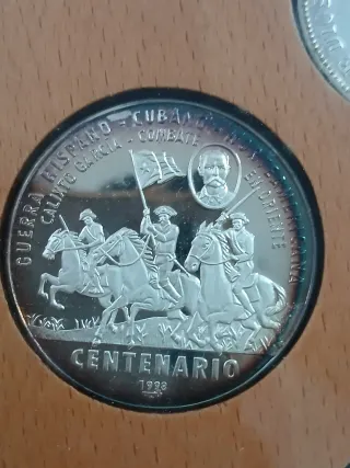 Set Guerra Hispano-Americana Cubana plata