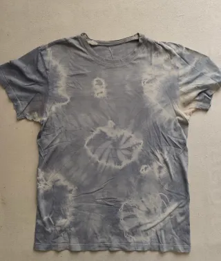 Camiseta DIY Tie-Dye Gris y Blanco