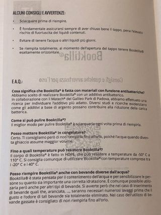 Borraccia piatta Booktilla