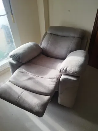 Sillón relax reclinable beige