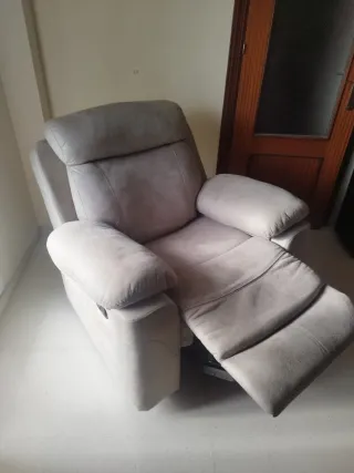 Sillón relax reclinable beige