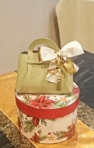 Mini Borsetta Verde Matcha con Portachiavi