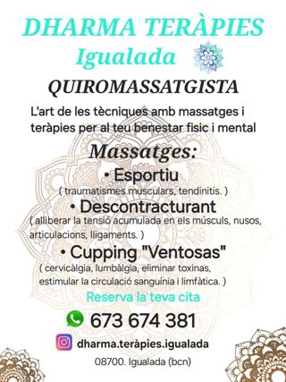 Masajista Igualada titualado