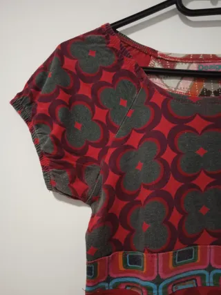 Vestido Algodón Multicolor Talla S