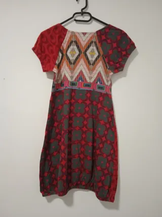 Vestido Algodón Multicolor Talla S