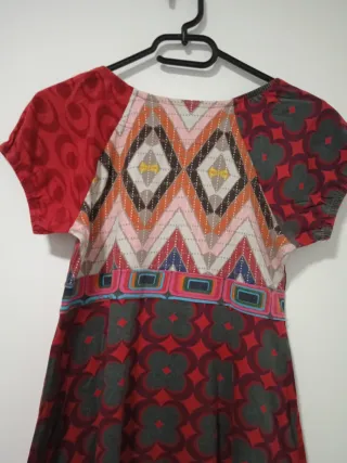 Vestido Algodón Multicolor Talla S