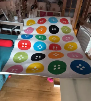 Alfombra Ikea Botones Grandes Multicolor