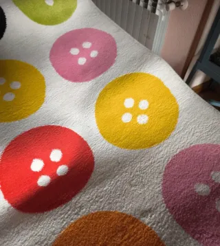 Alfombra Ikea Botones Grandes Multicolor