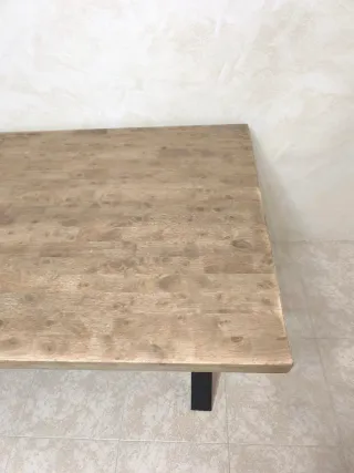 Mesa Comedor Industrial Madera y Metal