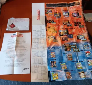 Carta y poster promocion club Nintendo.
