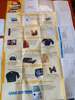 Carta y poster promocion club Nintendo.