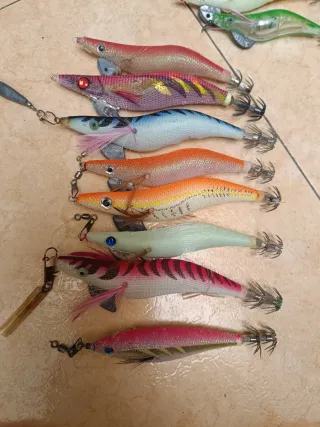 Señuelos para cefalópodos - pesca