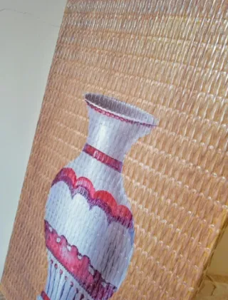 2 Cuadros Jarrones en Relieve