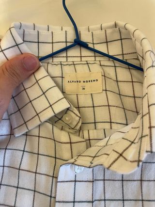 Camisa Alvaro Moreno cuadros talla 39