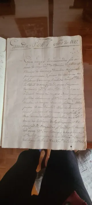 Escrituras de 1817