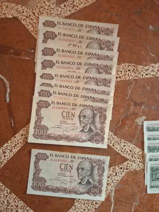 Billetes 100 Pesetas Banco de España (Lote)