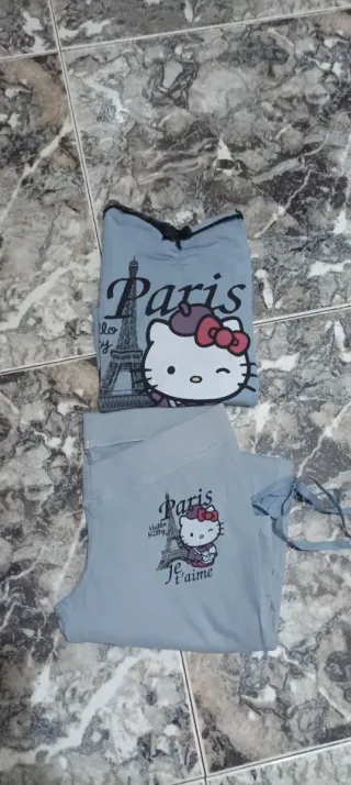 Pijama Hello Kitty Paris Azul de Women'secret